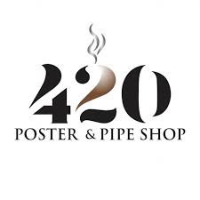 420 Poster & Pipe Shop – in‑store display and POS preview